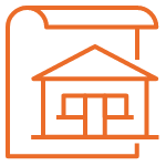 pictogramme représentant un contrat de vente de maison